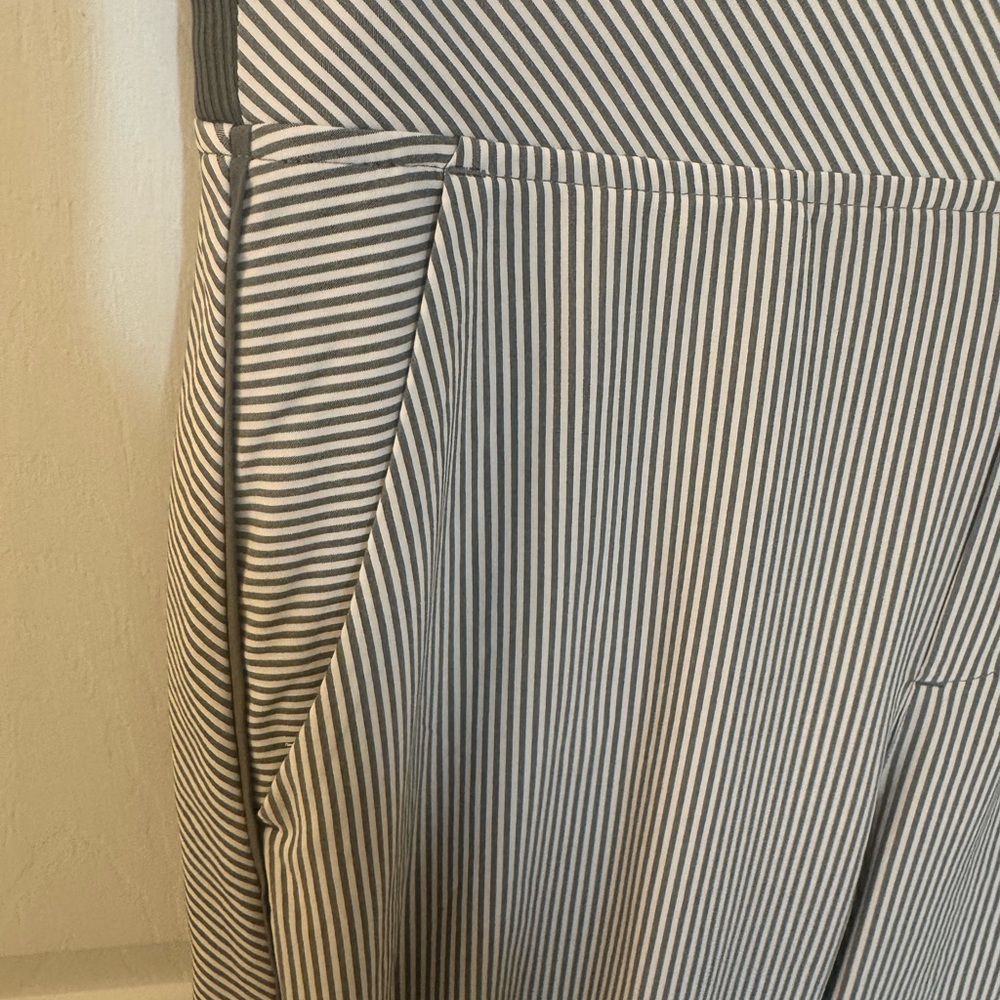 Athleta Brooklyn Ankle Pants Women's Size 10 City Stripe - Picture 3 of 7